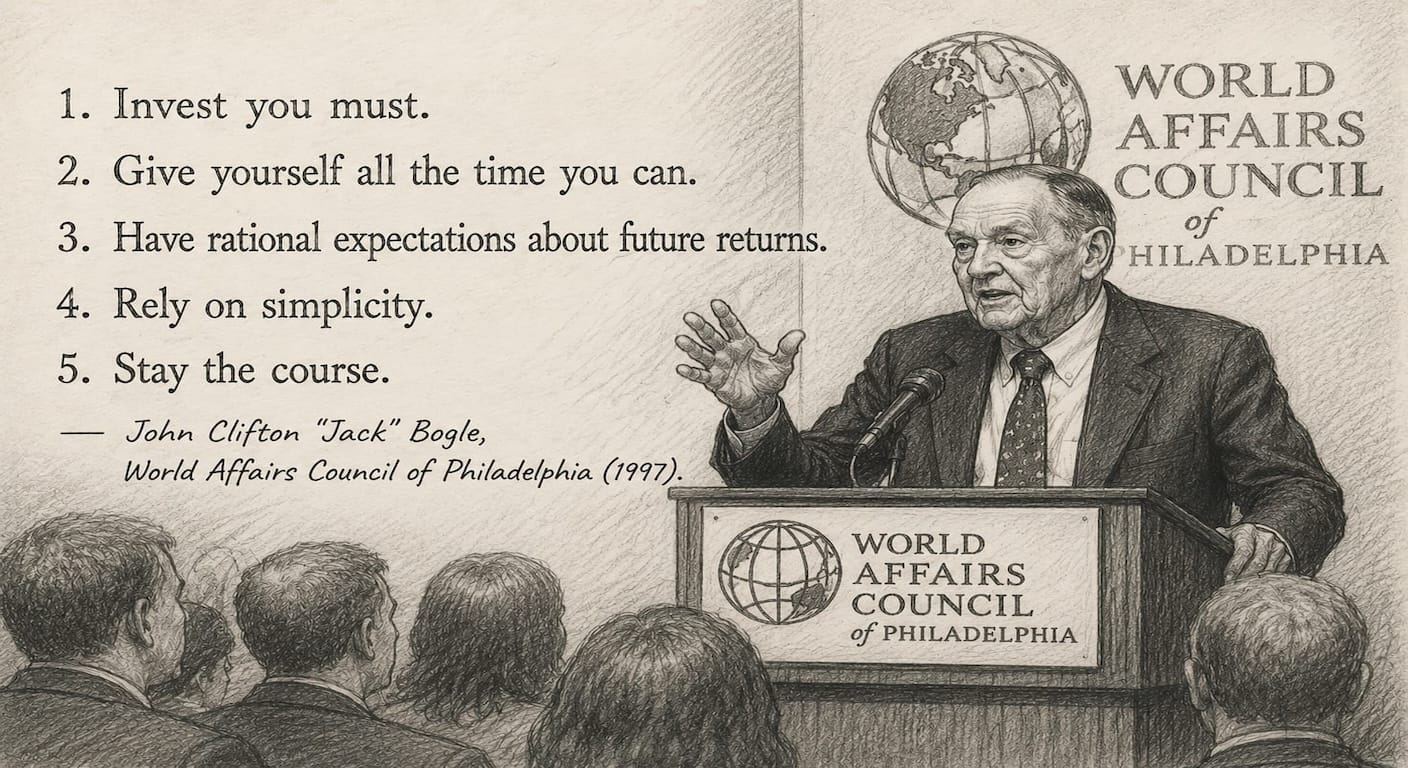 Five Principles for Investing by Jack Bogle.